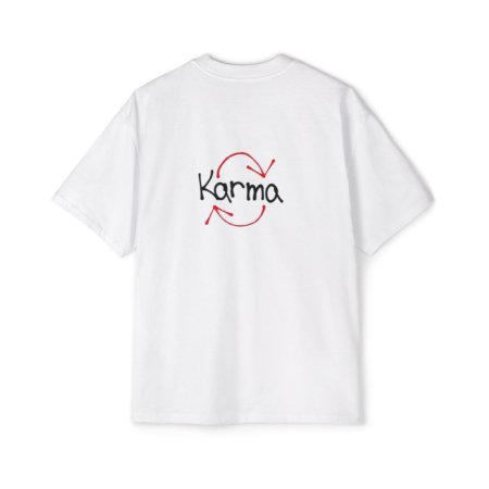 Tricouri pentru barbati - Tricou oversized  din bumbac organic  Karma