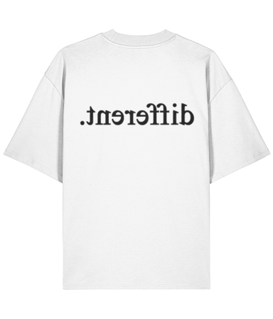 Colectia Words - Tricou oversized  din bumbac organic Different
