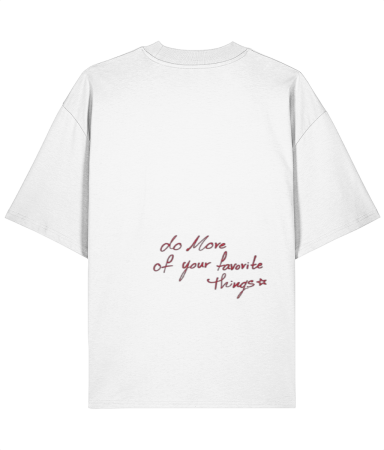 Colectia Words - Tricou oversized  din bumbac organic Do more of your favouriye things