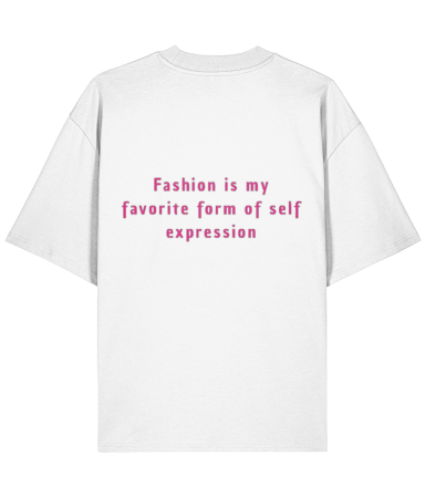 Tricouri pentru femei - Tricou oversized  din bumbac organic Don't follow me