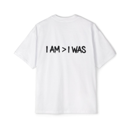 Tricouri pentru barbati - Tricou oversized  din bumbac organic I am