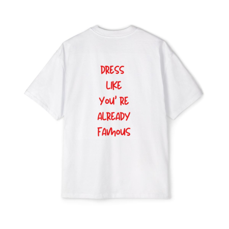 Colectia Fashionista - Tricou oversized din bumbac organic Famous