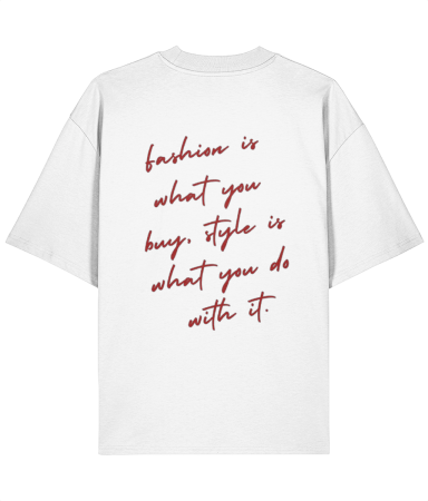Colectia Words - Tricou oversized  din bumbac organic Fashion and style
