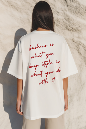 TRICOURI UNISEX - Tricou oversized  din bumbac organic Fashion and style