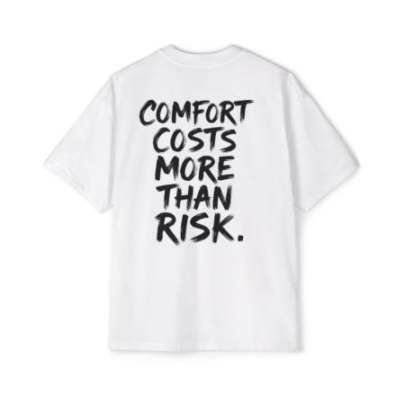 Tricouri unisex - Tricou oversized  din bumbac organic Confort cost more than risk
