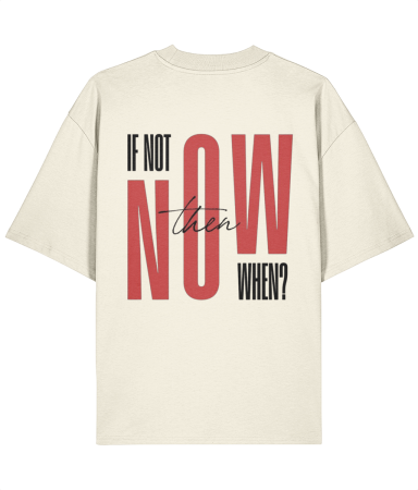 Colectia Trendy - Tricou oversized  din bumbac organic If not now when