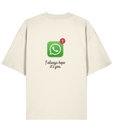 Colectia Words - Tricou oversized din bumbac organic  I always hope
