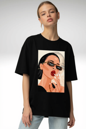 BESTSELLERS - Tricou oversized din bumbac organic I don't care