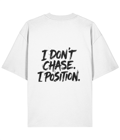 Colectia Words - Tricou oversized  din bumbac organic I don't chase