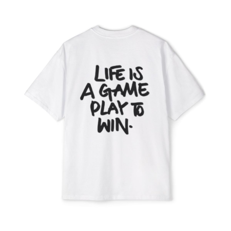 Tricouri unisex - Tricou oversized  din bumbac organic Play to win