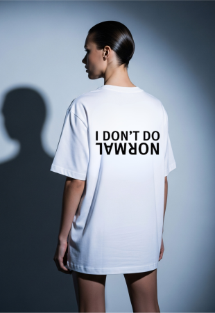 Tricouri unisex - Tricou unisex din bumbac organic I don't normal