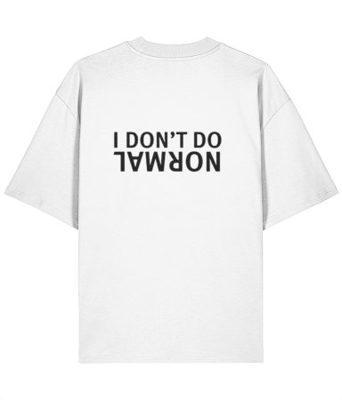 Colectia Words - Tricou oversized  din bumbac organic I don't normal