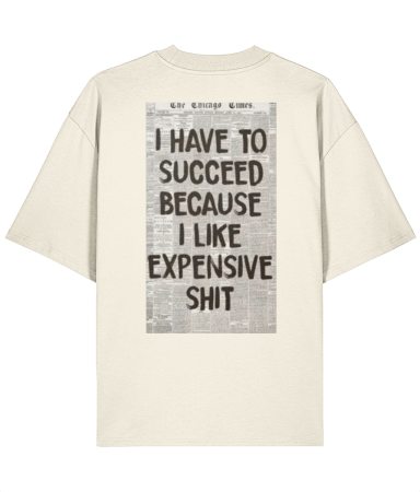 Colectia Words - Tricou oversized  din bumbac organic I have to succeed