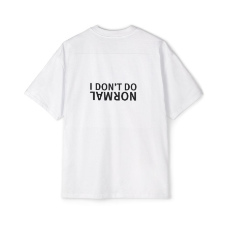 Tricouri unisex - Tricou oversized  din bumbac organic I don't normal