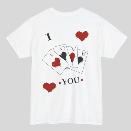 Colectia Love and Flirty - Tricou din bumbac organic personalizat cu imagini print tematica la moda
