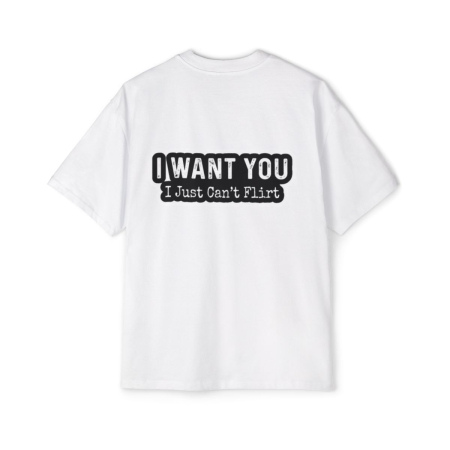 Colectia Trendy - Tricou oversized din bumbac organic I want you