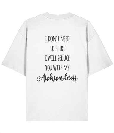Tricouri pentru barbati - Tricou oversized  din bumbac organic  I will seduce you