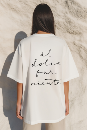Tricouri unisex - Tricou Unisex  Din Bumbac 100% Il dolce far niente