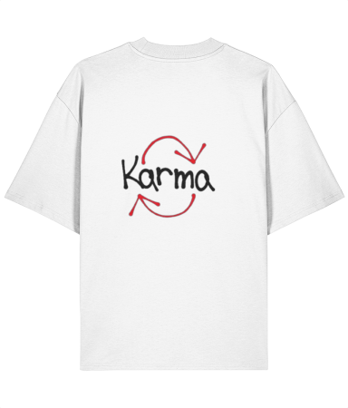Colectia Words - Tricou oversized  din bumbac organic  Karma