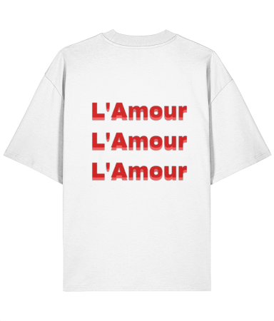 Colectia Words - Tricou oversized  din bumbac organic L'amour