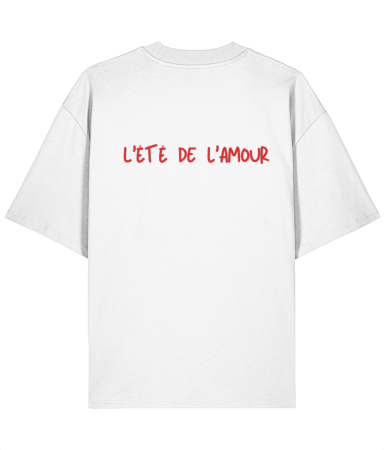 Colectia Words - Tricou oversized din bumbac organic L'été de l'amour