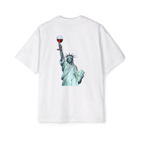 Colectia Trendy - Tricou oversized din bumbac organic  Liberty