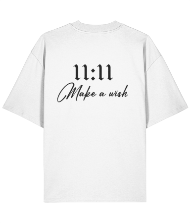 Colectia Words - Tricou oversized  din bumbac organic Make a wish