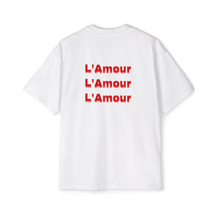 Tricouri pentru barbati - Tricou oversized  din bumbac organic L'amour