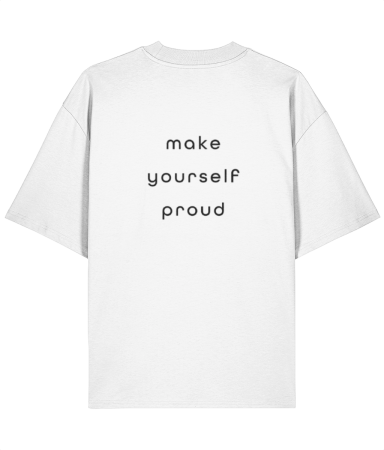 Colectia Trendy - Tricou  oversized din bumbac organic Make yourself proud