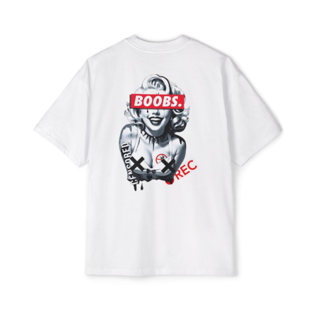 Colectia Love - Tricou  oversized din bumbac organic  Marilyn  monroe