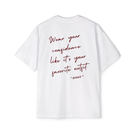 Colectia Fashionista - Tricou  oversized din bumbac organic  Wear yout confidence