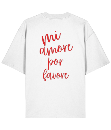 Colectia Words - Tricou oversized  din bumbac organic Mi amore por favor