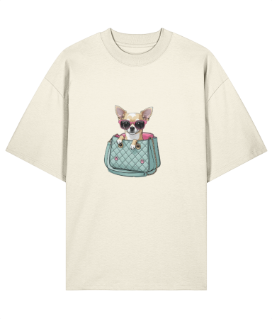 Tricouri pentru femei - Tricou oversized din bumbac organic Minnie doggye