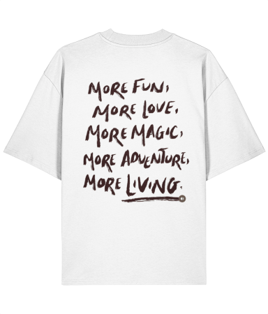 Colectia Words - Tricou oversized  din bumbac organic More fun