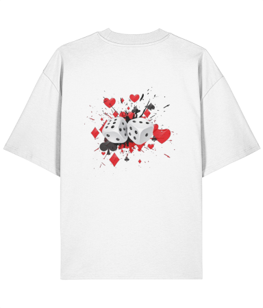 Tricouri unisex - Tricou oversized din bumbac organic  My lucky love