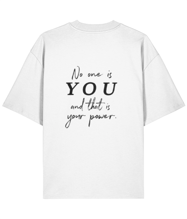 Colectia Words - Tricou oversized  din bumbac organic No one is you