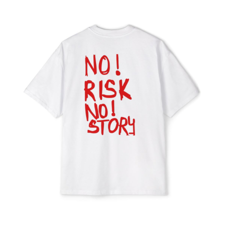 Colectia Trendy - Tricou oversized din bumbac organic  No risk