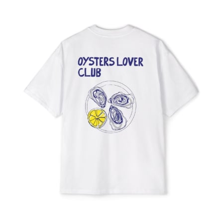 Tricouri unisex - Tricou oversized  din bumbac organic Oyster love club