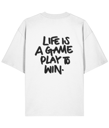 Colectia Words - Tricou oversized  din bumbac organic Play to win