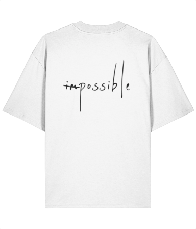 Colectia Words - Tricou oversized  din bumbac organic Possible