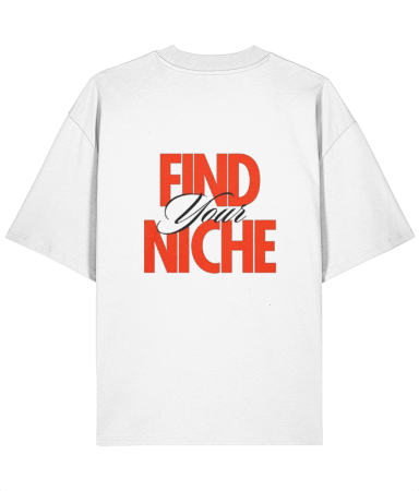 Tricouri pentru femei - Tricou oversized  din bumbac organic Find your niche