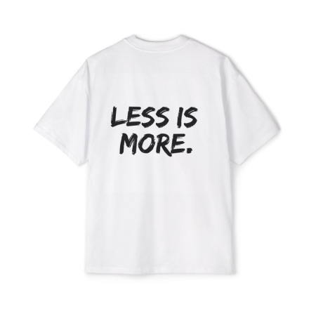 Tricouri unisex - Tricou oversized  din bumbac organic Less is more