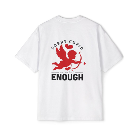 Tricouri pentru barbati - Tricou oversized din bumbac organic  Sorry Cupid