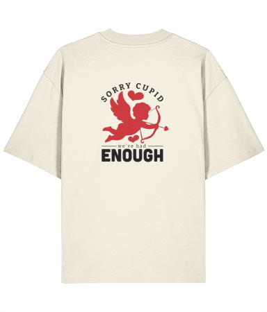 Tricouri pentru barbati - Tricou oversized din bumbac organic  Sorry Cupid