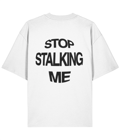 Colectia Words - Tricou oversized  din bumbac organic Stop stalking me