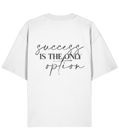 Colectia Words - Tricou oversized  din bumbac organic  Succes is the only option