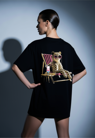 Colectia Trendy - Tricou Oversized Din Bumbac Organic Sunny day