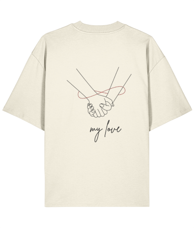 Colectia Trendy - Tricou oversized  din bumbac organic  Twinflame