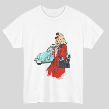 Colectia Fashionista - Tricou din bumbac organic personalizat cu imagini print tematica la moda