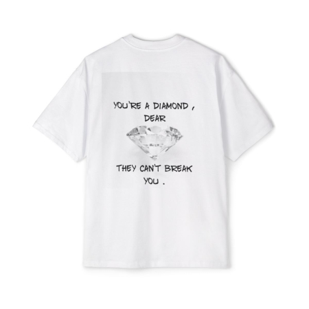 Tricouri pentru barbati - Tricou oversized  din bumbac organic You are a diamond